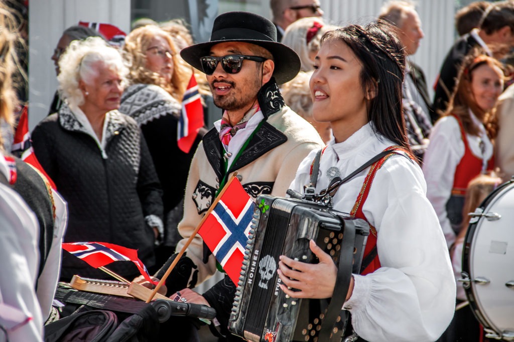 The Norwegian bunad is commonly seen in Constitution Day parades all across the country.