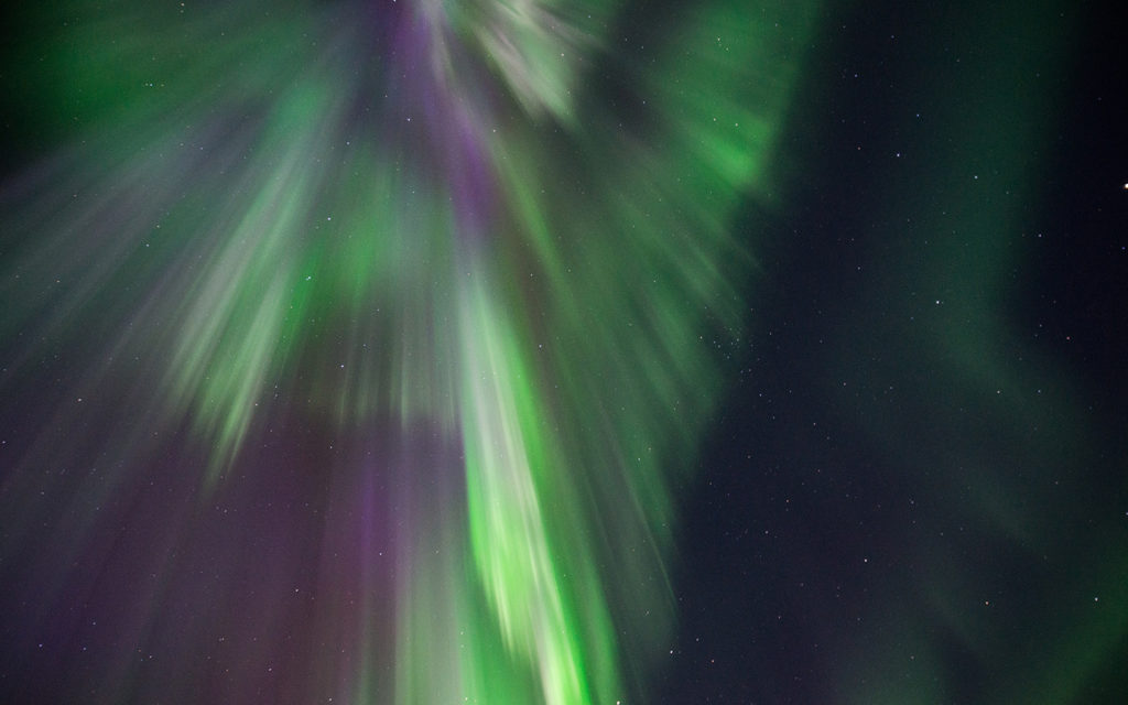 Northern Lights, Aurora Borealis over Norway.